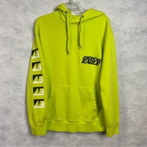 American Eagle Outfitters Men's Neon Green Hoodie